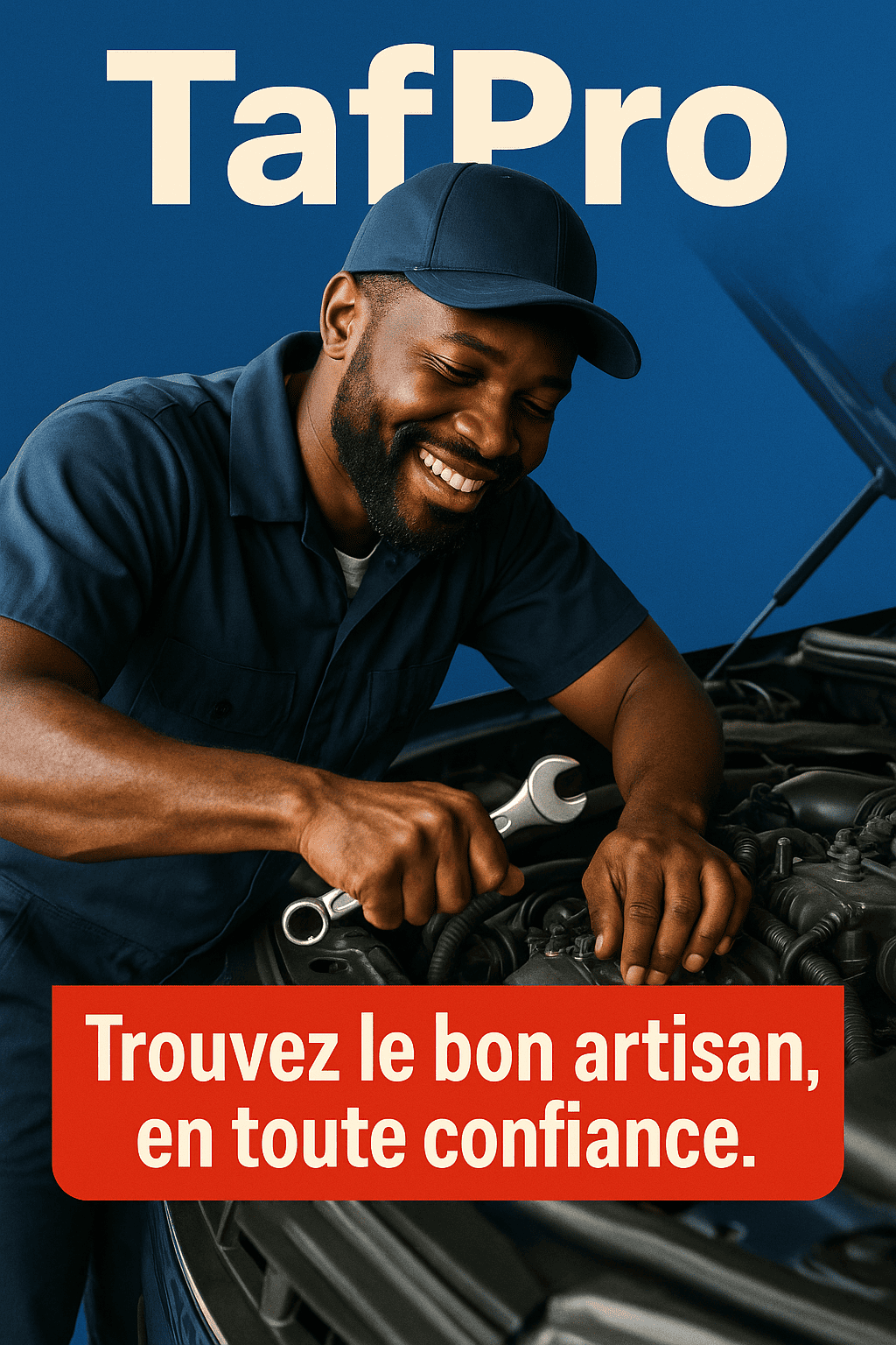 Artisan professionnel travaillant avec confiance